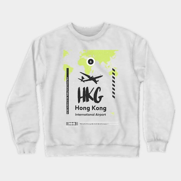 Hong Kong green Crewneck Sweatshirt by Woohoo